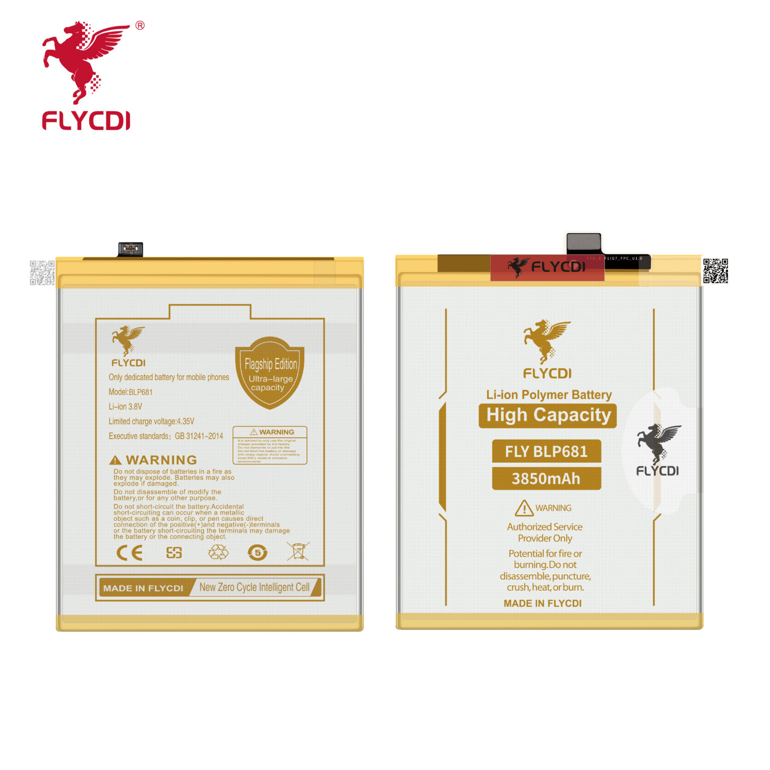Oppo F9 Battery (3850mAh) Replacement Part BLP681 - Image 1