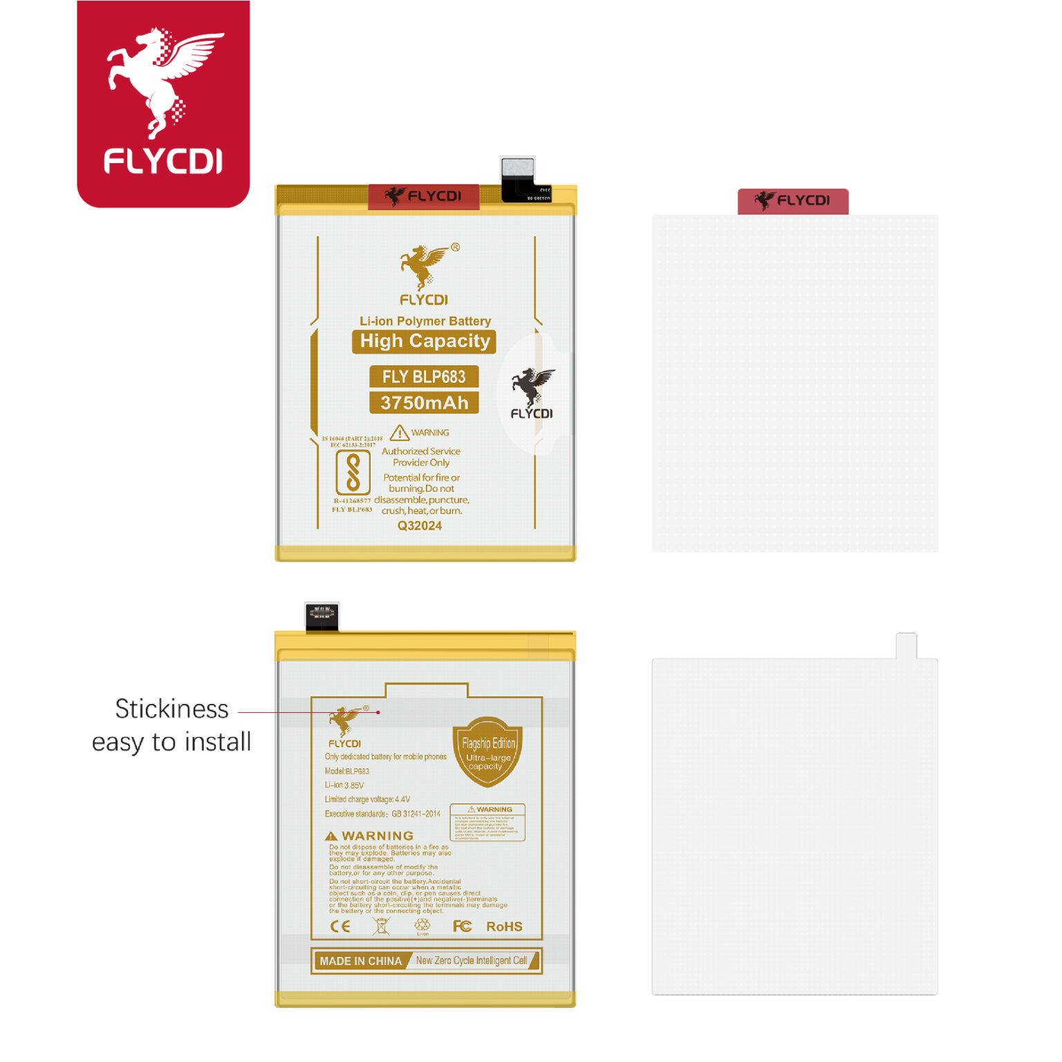 Oppo F9 Pro Battery (3750mAh) Replacement Part BLP683 - Image 2