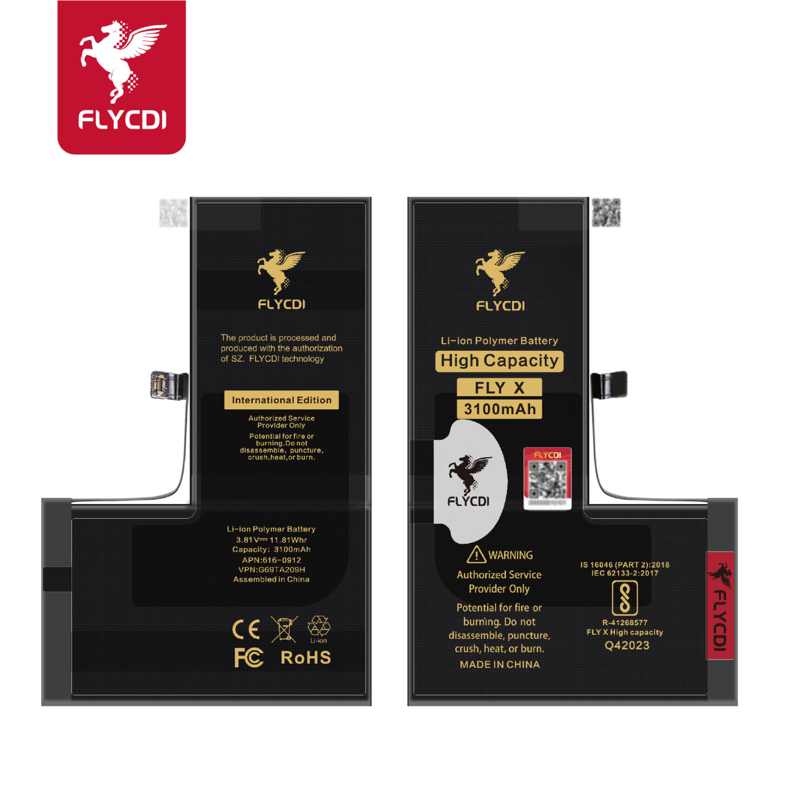 iPhone X Battery – Replacement Part (3100mAh) - Image 1