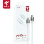 FLYCDI Fast Charging Cable FLK005 Type-C to Type-C 6A Fast Charging Cable (1M, White)