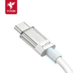 FLYCDI Fast Charging Cable FLK005 Type-C to Type-C 6A Fast Charging Cable (1M, White) - Image 7