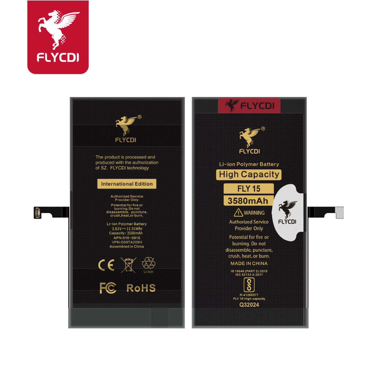 iPhone 15 Battery – Replacement Part (3580mAh) - Image 1