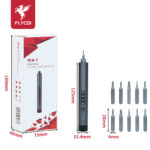 FLYCDI 10-in-1 Precision Electric Screwdriver Set (Magnetic, Rechargeable, USB-C) - Image 6