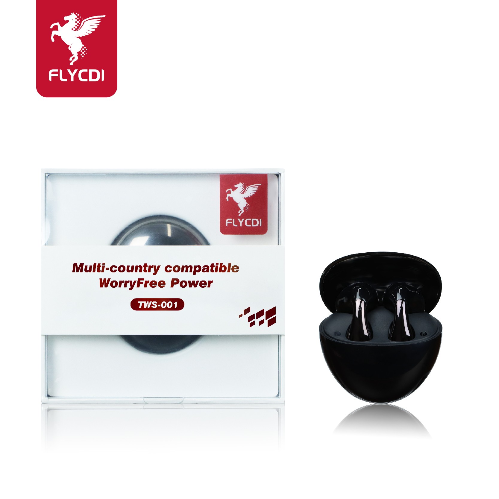 2-241230100K1919.jpg FLYCDI TWS-001 Wireless Earbuds – Bluetooth 5.3, Touch Control - Image 1