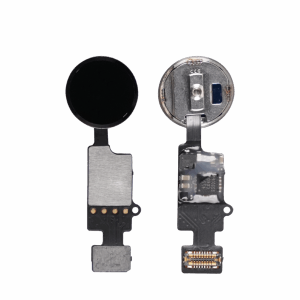 iPhone Home Button – Fingerprint Sensor Replacement (Black, Flex Cable Assembly)