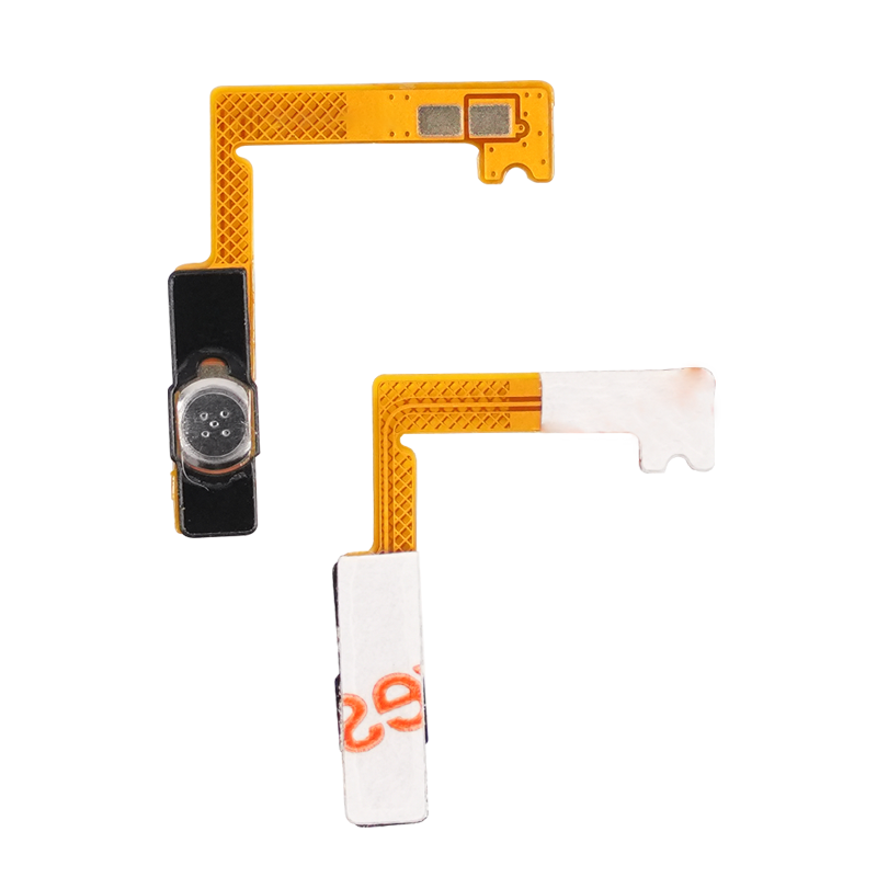 Power-on-ribbon-cable.png Power Button Flex Cable – Universal Type (Microphone & Button Control Pad, L-Shaped Design) - Image 1