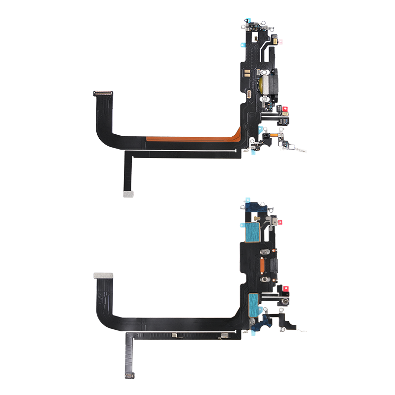 Tail-insert-cable.png iPhone Charging Port Flex Cable – Tail Connector Dock Assembly (Lightning Port, Mic & Antenna) - Image 1