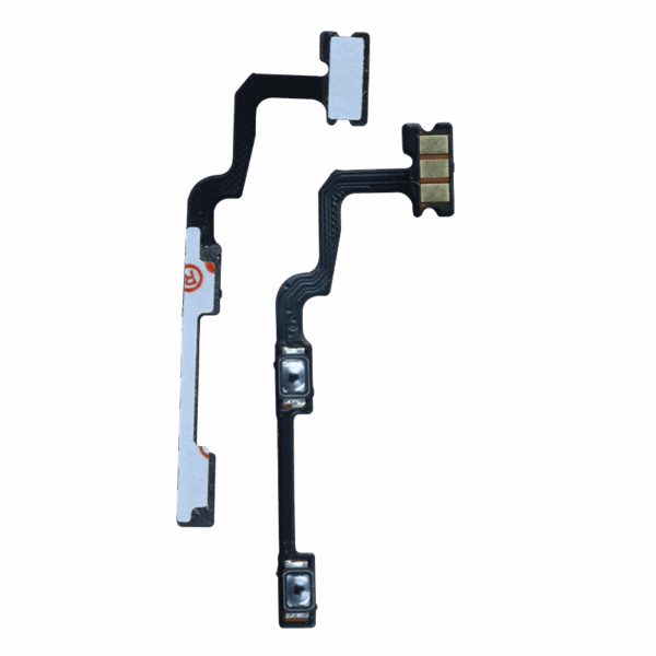 Volume Flex Cable – Side Button Strip (Dual Key Contacts, Adhesive Backing)