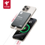 FLYCDI Magnetic Wireless Power Bank – 5000mAh, 15W Wireless + 20W PD Fast Charging
