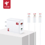FLYCDI Dual-Port USB Wall Charger (USB-A & USB-C)