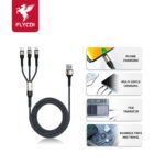 FLYCDI FLK002 3-in-1 Fast Charging Data Cable (USB-A to Lightning / Type-C / Micro) - Image 7