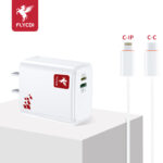 FLYCDI Dual-Port Fast Wall Charger (USB-C & USB-L) - Image 3