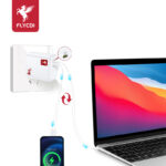 FLYCDI Dual-Port Fast Wall Charger (USB-C & USB-L) - Image 4