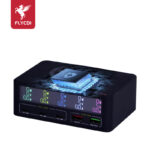 FLYCDI FDC-006 140W 5-Port Smart Desktop Charger with Wireless Charging - Image 4
