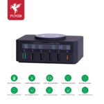 FLYCDI FDC-007 65W 6-Port USB Charger with Wireless Charging & Display - Image 2