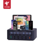 FLYCDI FDC-007 65W 6-Port USB Charger with Wireless Charging & Display - Image 3