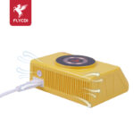 FLYCDI FDC-009 110W 6-Port Desktop Charger with Wireless Charging & Smart Display – Yellow Edition - Image 5