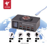 FLYCDI FDC-010 Smart Desktop Charger with LCD & Wireless Charging – 140W Total Output - Image 7