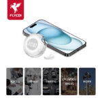 FLYCDI HiFi TWS Earbuds – Bluetooth 5.4, Smart LED Display, White - Image 8